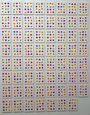Knut Navrot, Limite 64-67.1-2-3-4, 2015, Acryl, 140 x 140 cm © messmer foundation